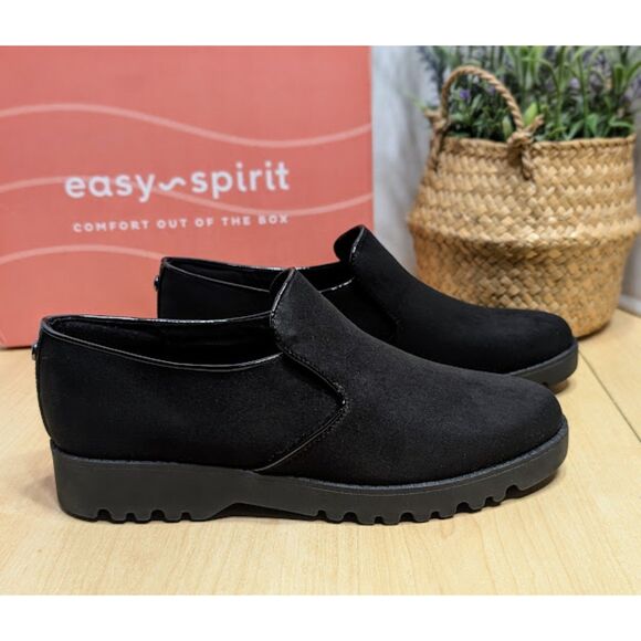 Easy Spirit Halsey Black Closed Toe Slip-On Casual Loafers Women's Size 7.5 NIB - Picture 4 of 14